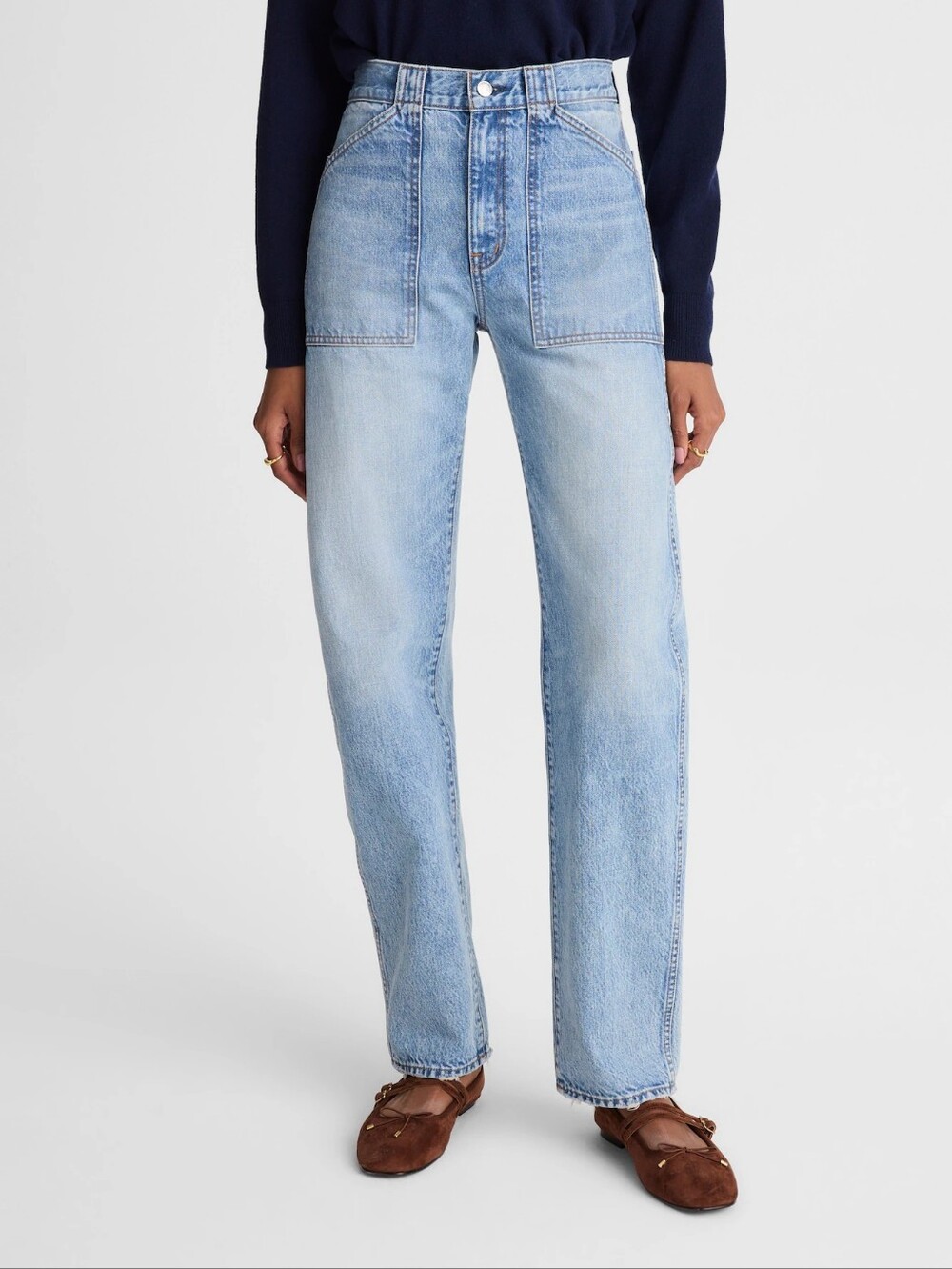 NWT Madewell The Tall Balloon Barrel Jean Raebrook Wash 28T